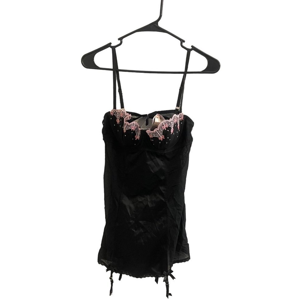NWT Victoria's Secret Size 36B Black Lingerie Corset Top